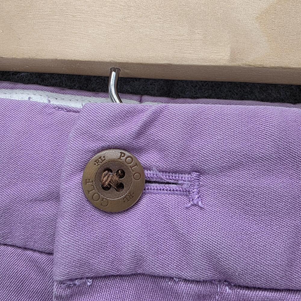 Polo Golf Ralph Lauren Shorts Mens 40 Purple Chino Cotton Twill Stretch Golf - Picture 3 of 13